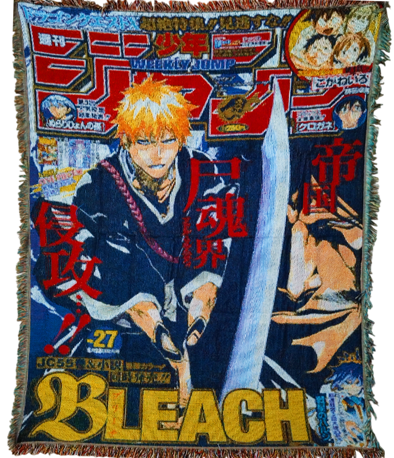Гобелен Гобелен Bleach (Ичиго Куросаки — обложка Weekly Shonen Jump, меч и дух)