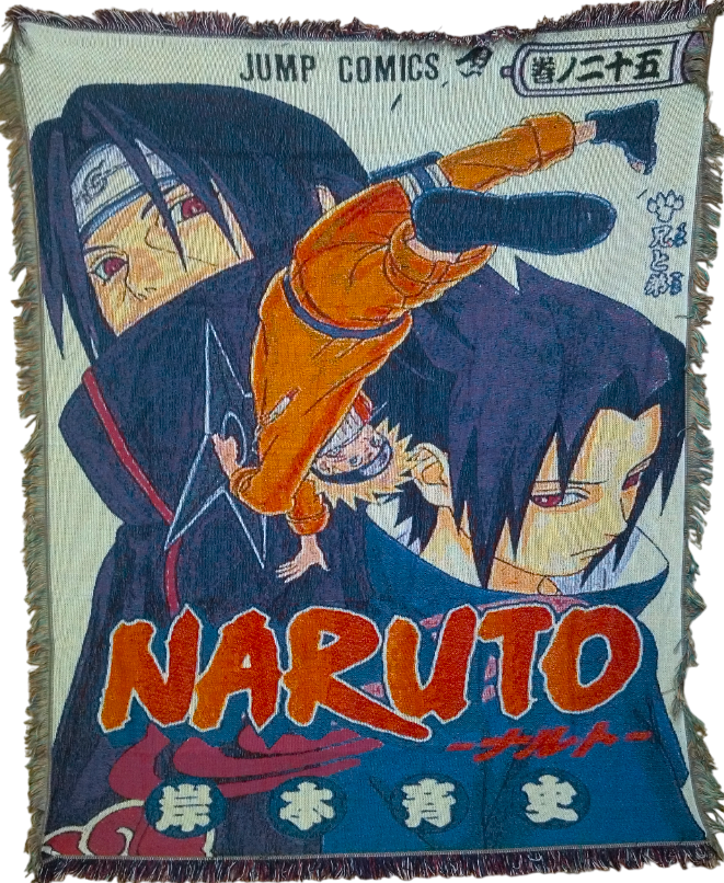 Гобелен Гобелен Naruto (Итачи × Саске — обложка Jump Comics, клан Учиха)