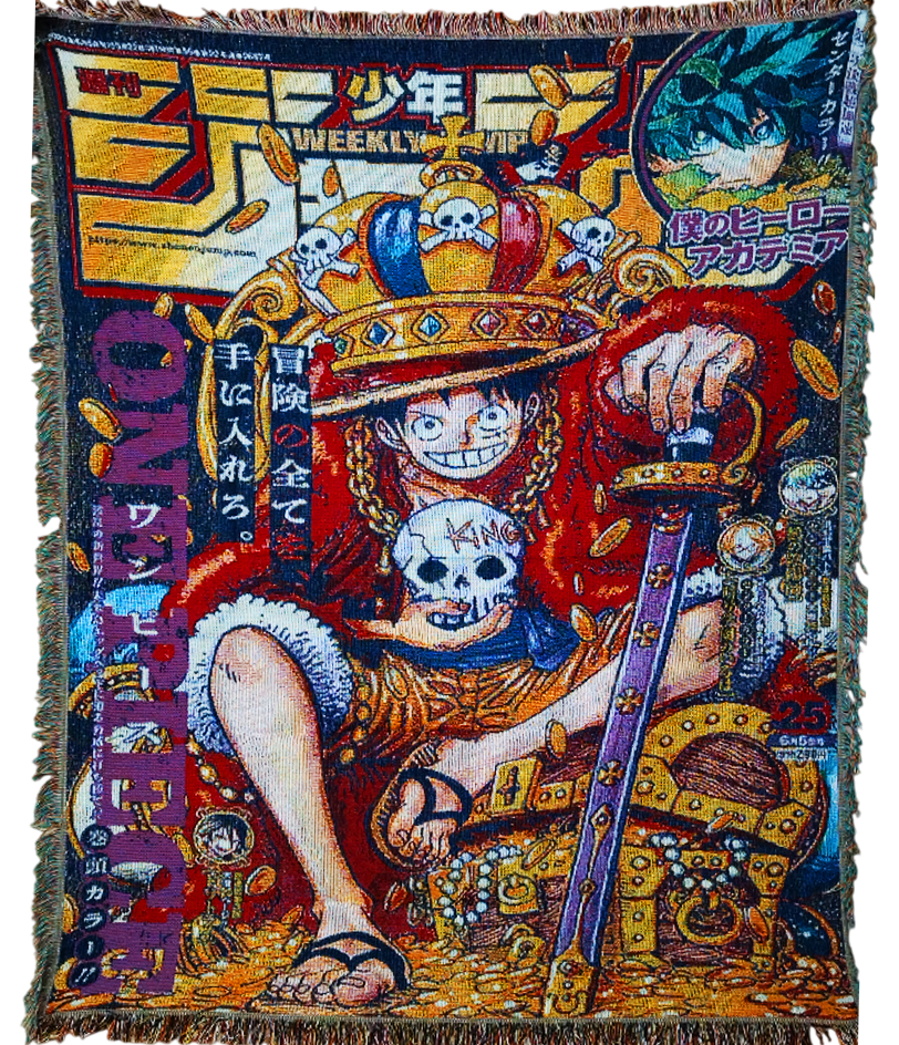 Гобелен Гобелен One Piece (Луффи — корона, золото, сундуки, топ для сетапа и аниме зоны)